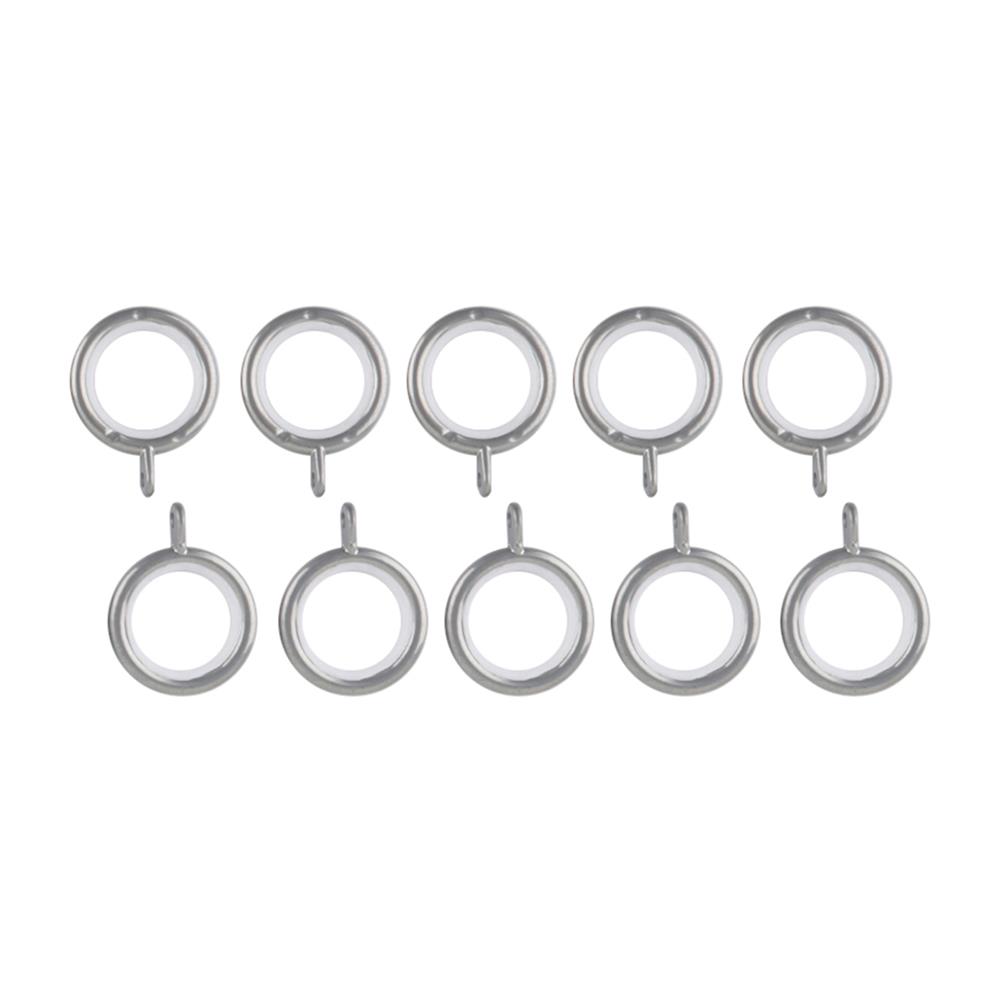 ห่วงคล้องรางเหล็ก HOME LIVING STYLE 30 มม. สีเงิน (แพ็ก 10 ชิ้น)