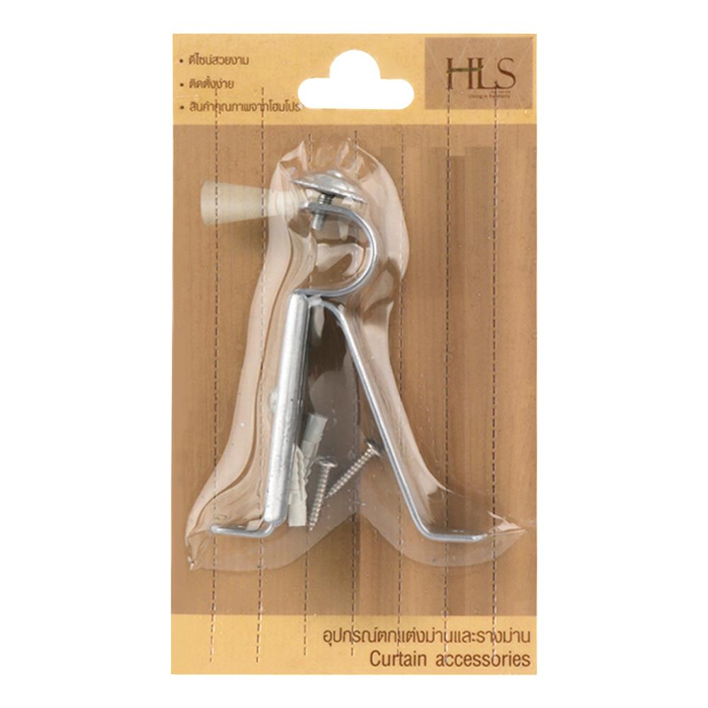 ขารับราง 1 ชั้น เหล็ก HOME LIVING STYLE 19 มม. สีเงิน