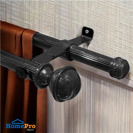 ขารับราง 2 ชั้น เหล็ก HOME LIVING STYLE 19 มม. สีดำ_3