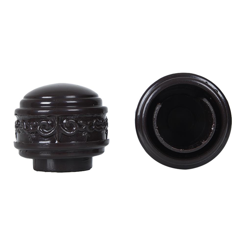 หัว-ท้ายรางผ้าม่าน เล็ก HOME LIVING STYLE 25 มม. สีน้ำตาลเข้ม