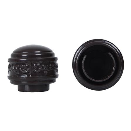 หัว-ท้ายรางผ้าม่าน เล็ก HOME LIVING STYLE 25 มม. สีน้ำตาลเข้ม_1