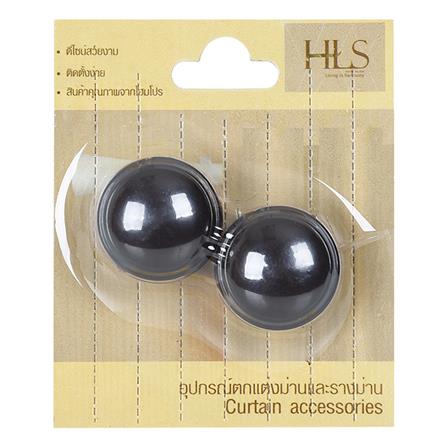 หัว-ท้ายรางผ้าม่าน เล็ก HOME LIVING STYLE 25 มม. สีน้ำตาลเข้ม_2