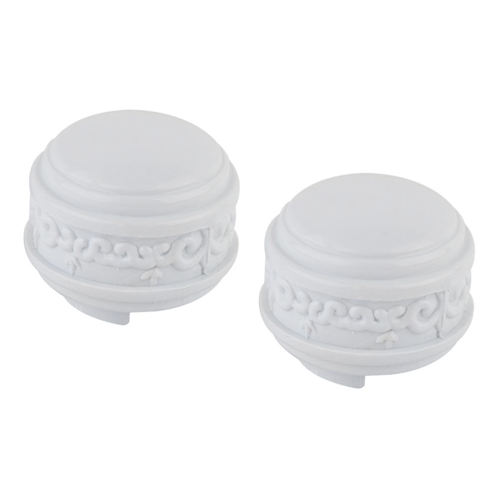 หัว-ท้ายรางผ้าม่าน เล็ก HOME LIVING STYLE 25 มม. สีขาว