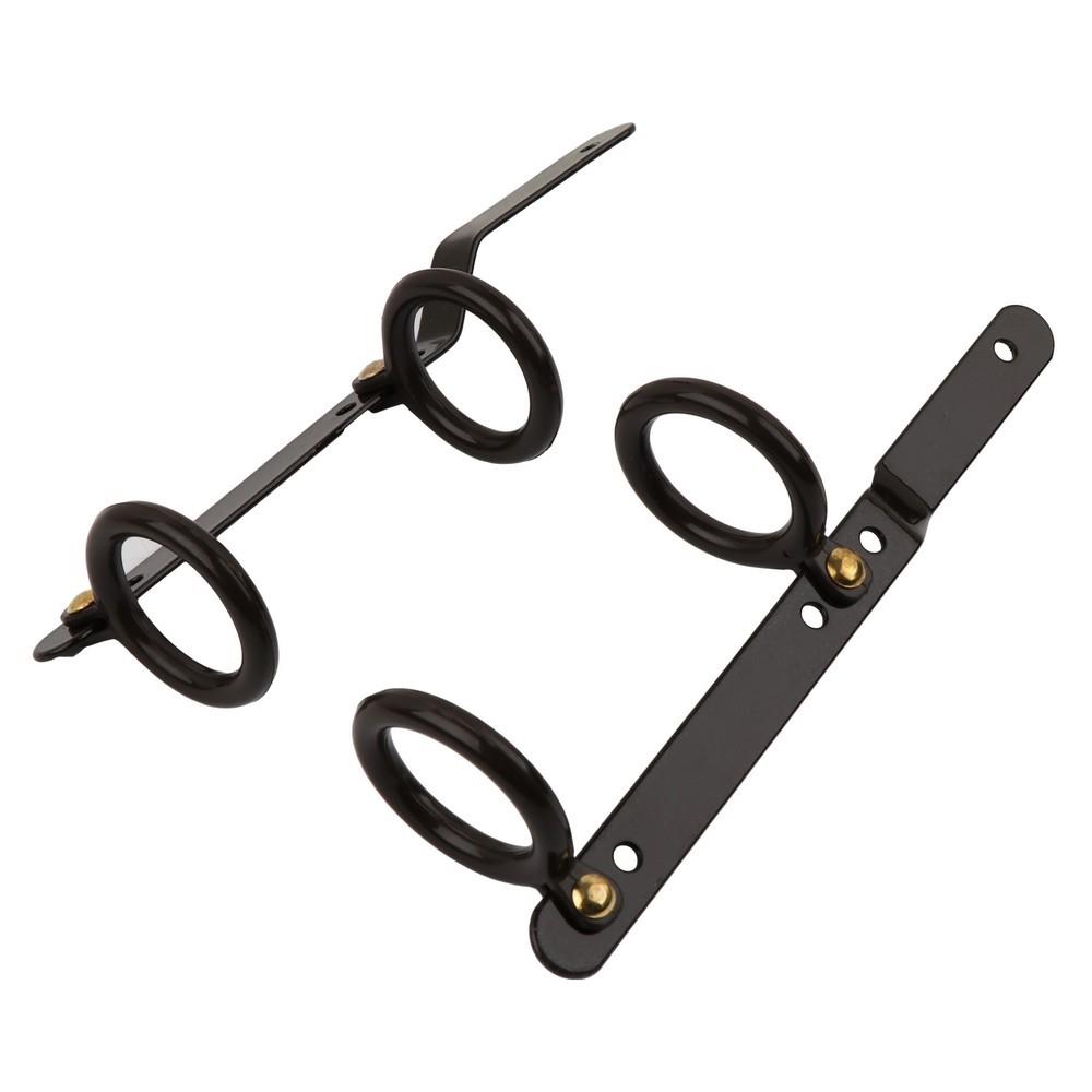 ห่วงสไลด์คู่เหล็ก 33 มม. HOME LIVING STYLE สีน้ำตาลเข้ม