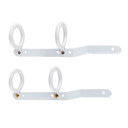 ห่วงสไลด์ คู่เหล็ก HOME LIVING STYLE 33 มม. สีขาว