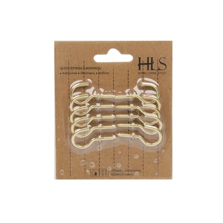 ตะขอเกี่ยว HOME LIVING STYLE สีทอง แพ็ก 10 ชิ้น_2