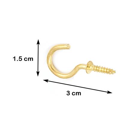 ตะขอเกี่ยว HOME LIVING STYLE สีทอง แพ็ก 10 ชิ้น_4