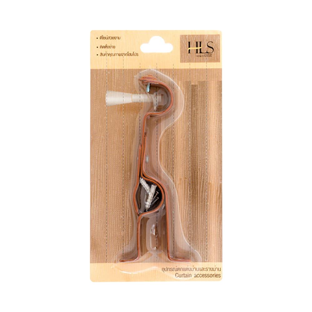 ขารับราง 2 ชั้น เหล็ก HOME LIVING STYLE 25 มม. สีน้ำตาล