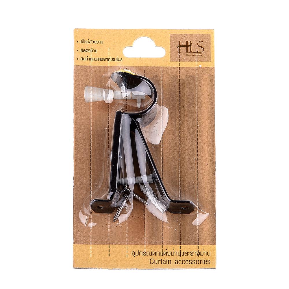 ขารับราง 1 ชั้น เหล็ก HOME LIVING STYLE 25 มม. สีน้ำตาลเข้ม