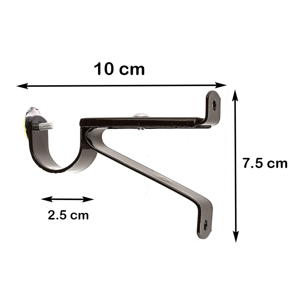 ขารับราง 1 ชั้น เหล็ก HOME LIVING STYLE 25 มม. สีน้ำตาลเข้ม