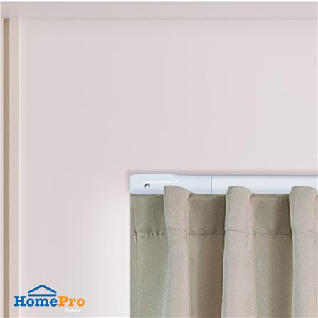 รางอะลูมิเนียม ยืดหด HOME LIVING STYLE ซี 74-125 ซม. สีขาว_4