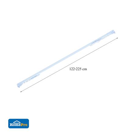 รางอะลูมิเนียม ยืดหด HOME LIVING STYLE ซี 122-225 ซม. สีขาว_4