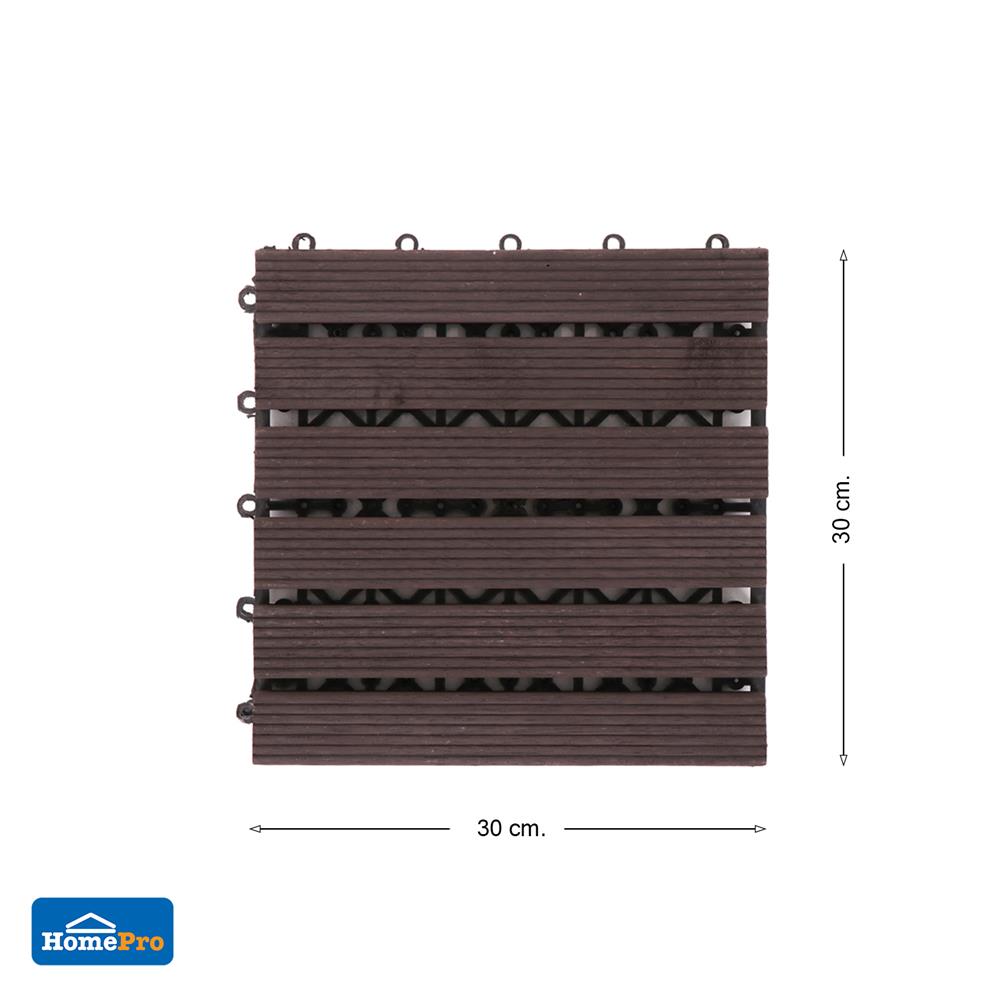ทางเท้าไม้แคมปัสทำสี SPRING 30x30 ซม.