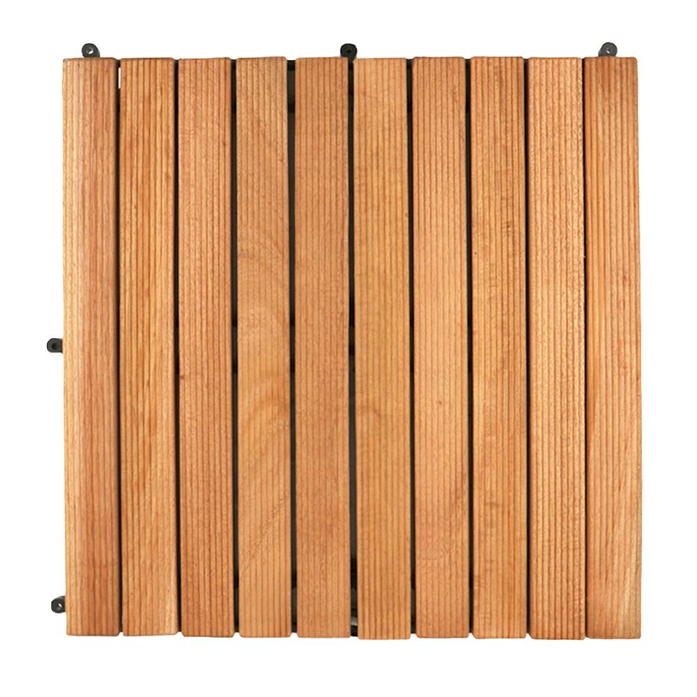 ทางเท้าไม้เนื้อแข็ง-ลอน SPRING 50x50 ซม.