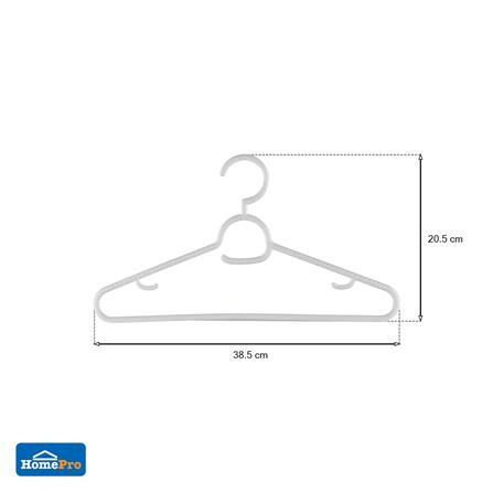 ไม้แขวนเสื้อ PLIM H1175,P1175 สีขาว แพ็ค 6 ชิ้น_5