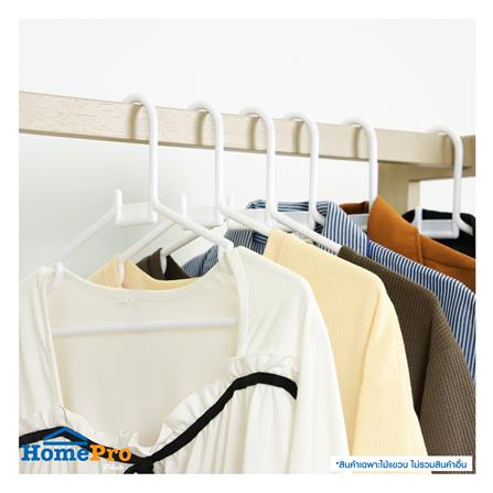ไม้แขวนเสื้อ PLIM AA778P สีขาว แพ็ค 6 ชิ้น_4