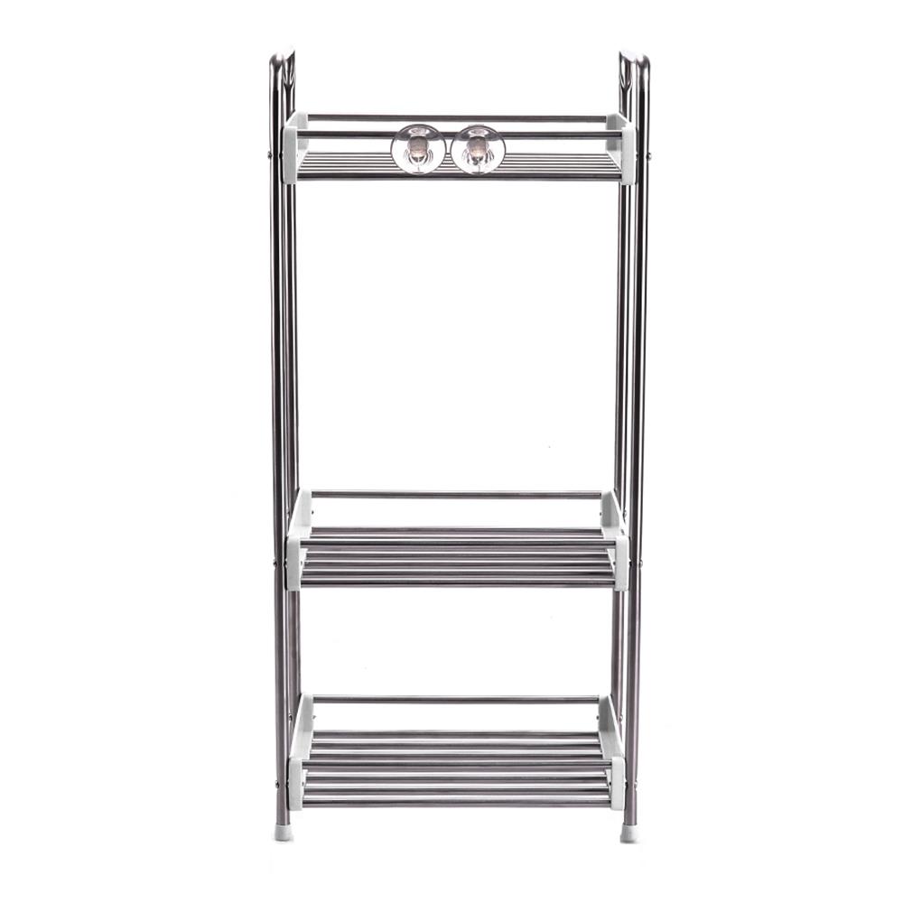 ชั้นวางสแตนเลส 3 ชั้นแคบ KECH HBS-03
