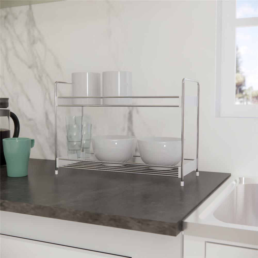 ชั้นวางสแตนเลส2ชั้นกว้าง KECH HBS-02W