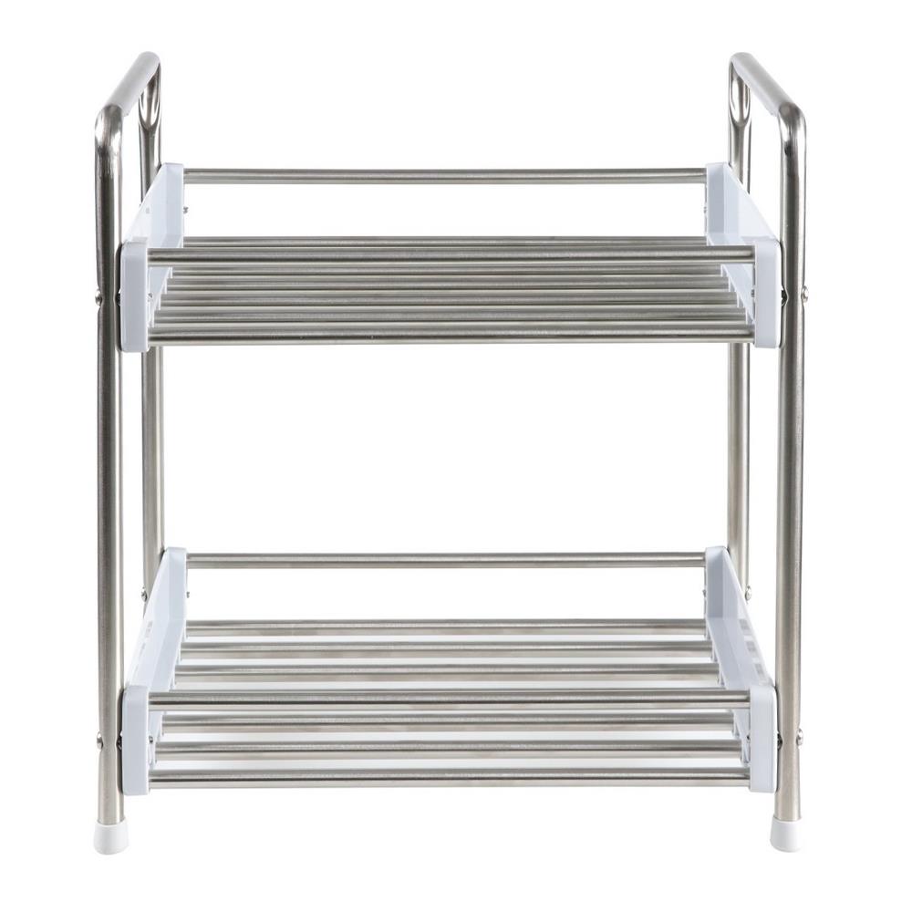 ชั้นวางสเตนเลส 2 ชั้นแคบ KECH HBS-02