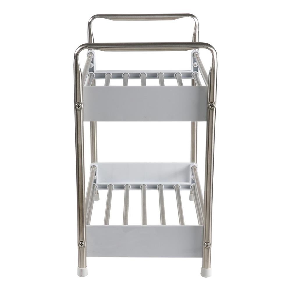 ชั้นวางสเตนเลส 2 ชั้นแคบ KECH HBS-02