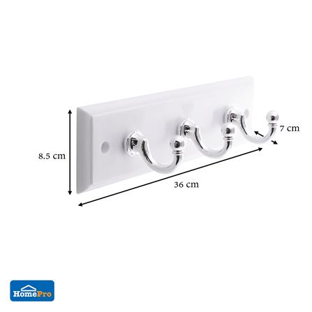 ขอแขวนผ้า BATH TIME 1423BT สีขาว_3