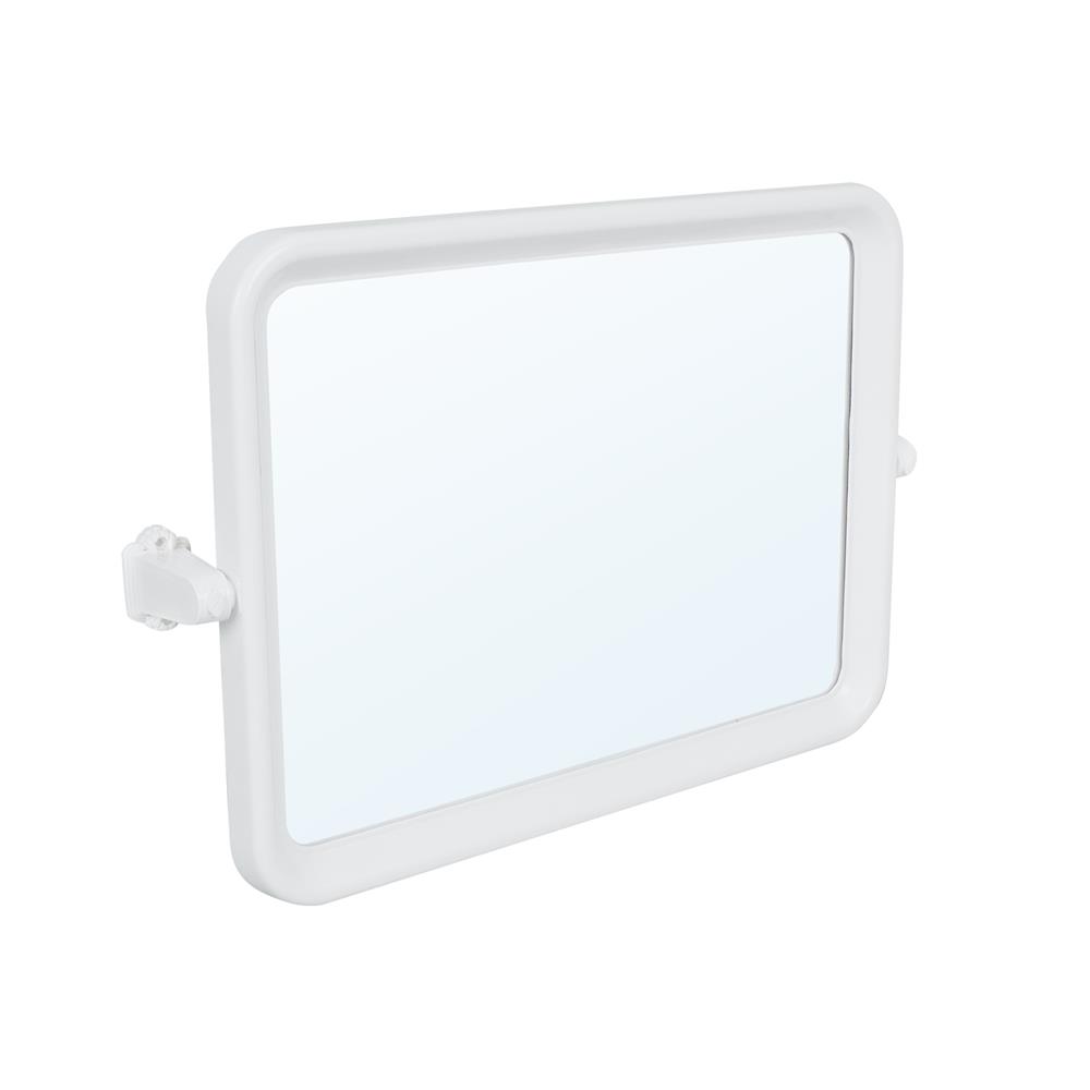 กระจกพลาสติกเหลี่ยม MOYA 1402 สีขาว