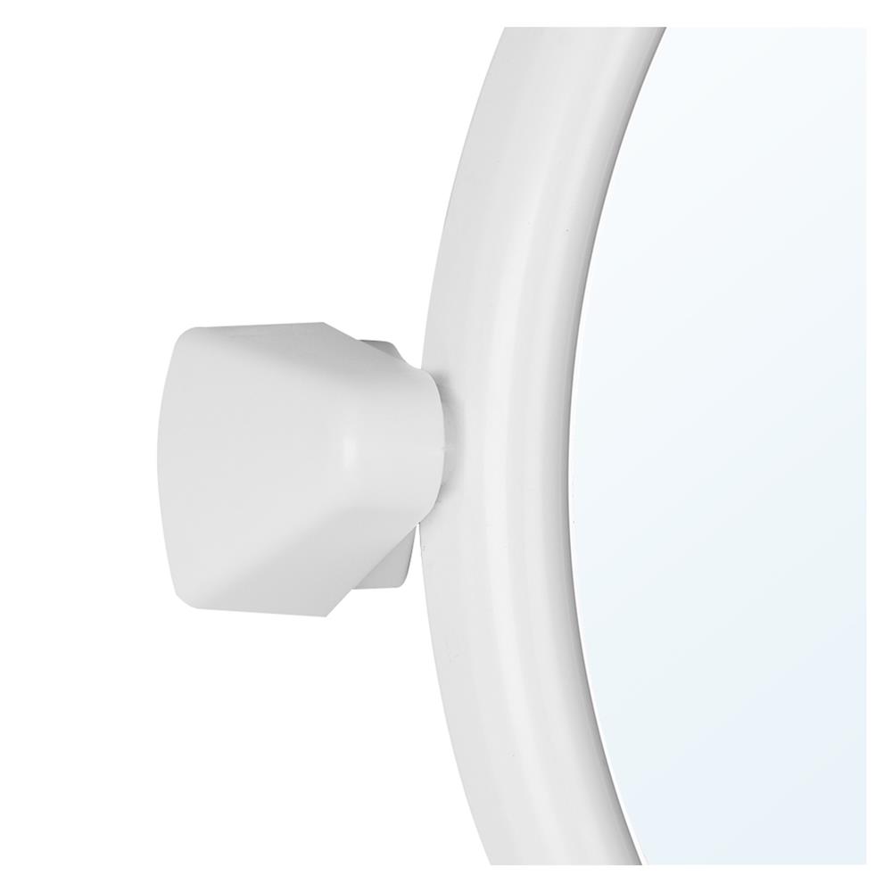 ชุดกระจกพลาสติกกลม 3 ชิ้น MOYA 1407 สีขาว