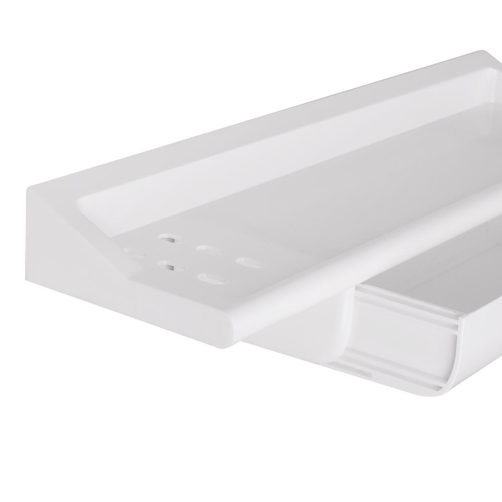 ชุดกระจกพลาสติกกลม 3 ชิ้น MOYA 1407 สีขาว