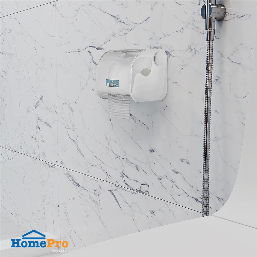 กล่องกระดาษทิชชู่ BATH TIME 1432BT สีขาว