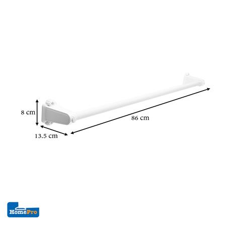 ราวแขวนผ้า BATH TIME 1418BT สีขาว_4