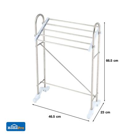 ราวพาดผ้าสเตนเลส1ชั้นเอียง45cm PLIM_5