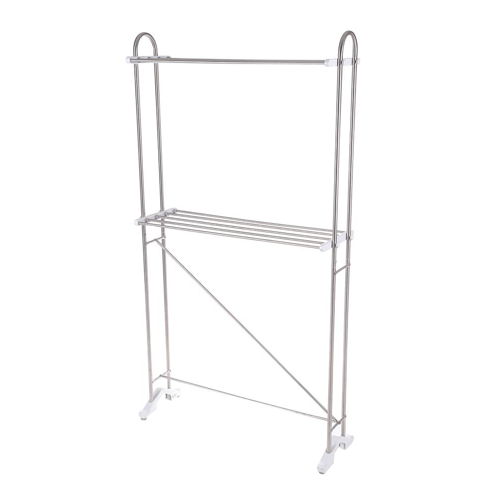 ราวพาดผ้าสเตนเลส 2ชั้น 69.5cm 10เส้น PLIM