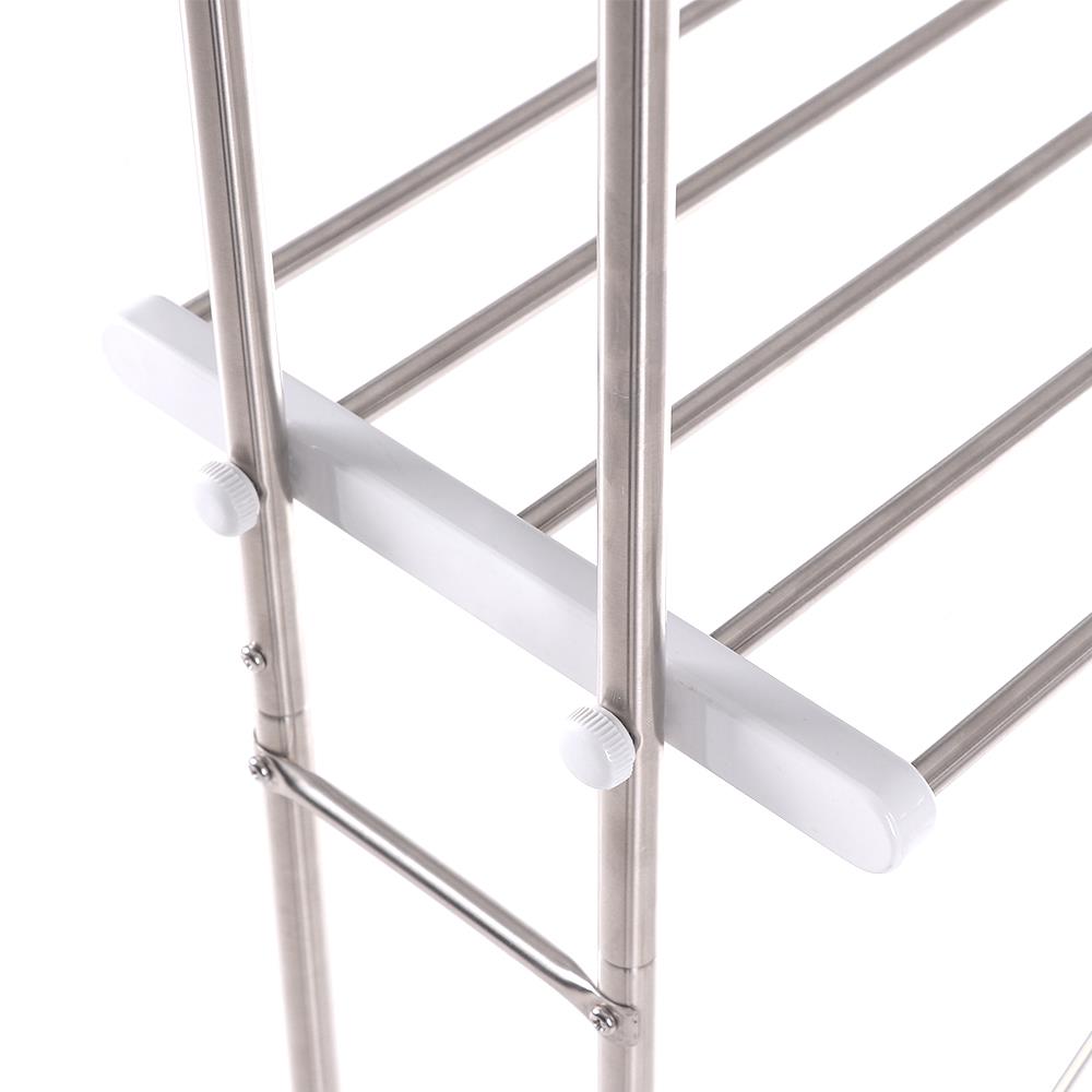 ราวพาดผ้าสเตนเลส 2ชั้น 69.5cm 10เส้น PLIM