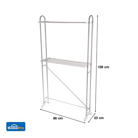 ราวพาดผ้าสเตนเลส 2ชั้น 69.5cm 10เส้น PLIM_5