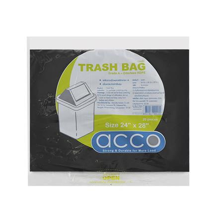 ถุงขยะ บาง ACCO ขนาด 24x28