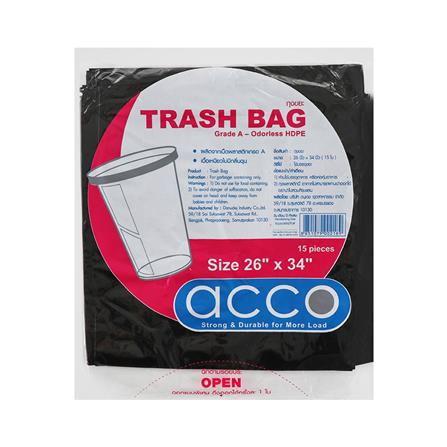 ถุงขยะ บาง ACCO ขนาด 26x34