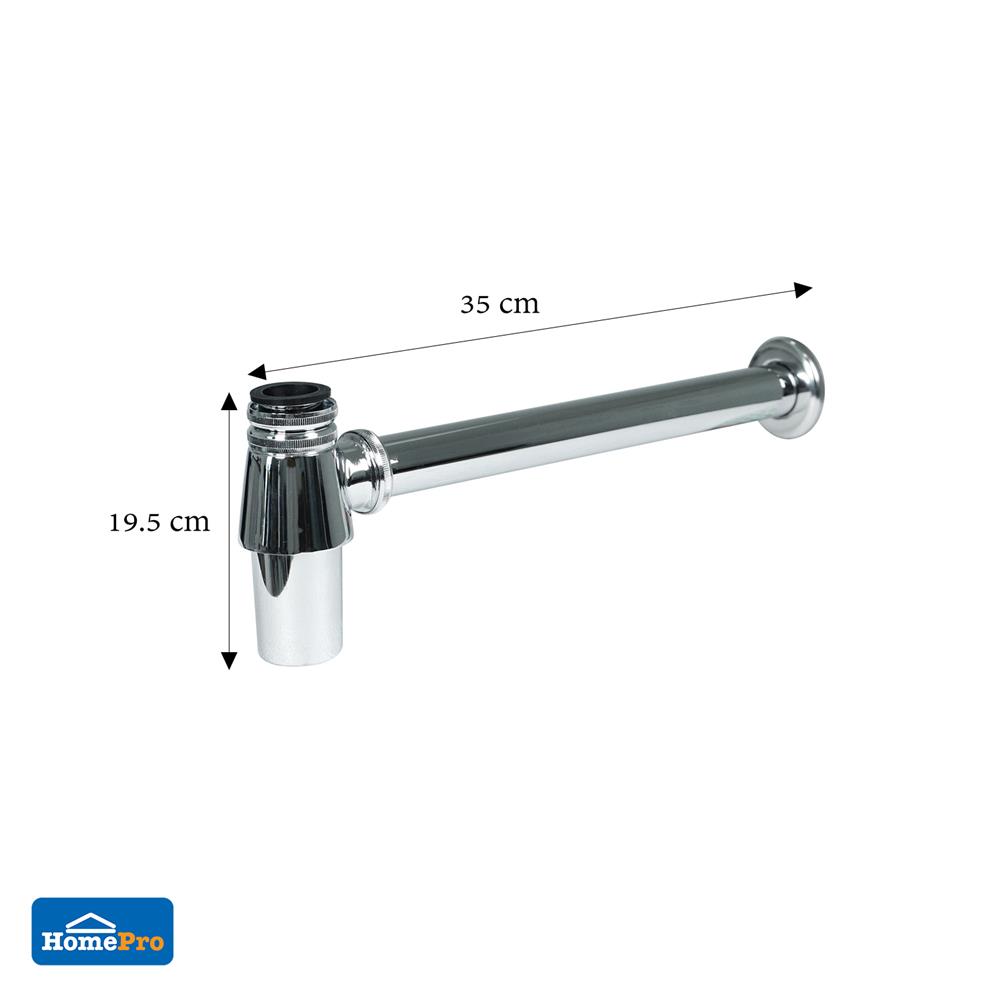 ท่อน้ำทิ้งอ่างล้างหน้ากระปุก MOYA BT-ทองเหลือง 30 ซม.