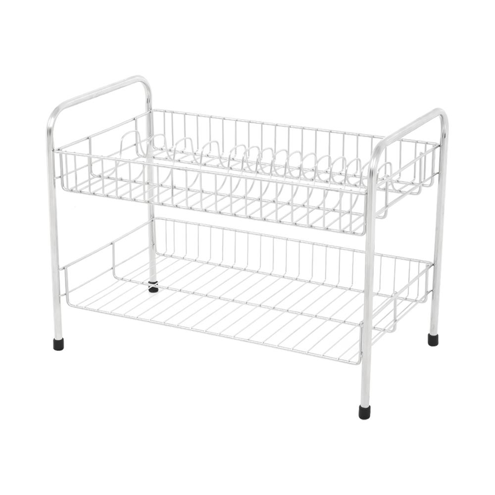 ชั้นวางจานสเตนเลส2ชั้น-M KECH HWS013