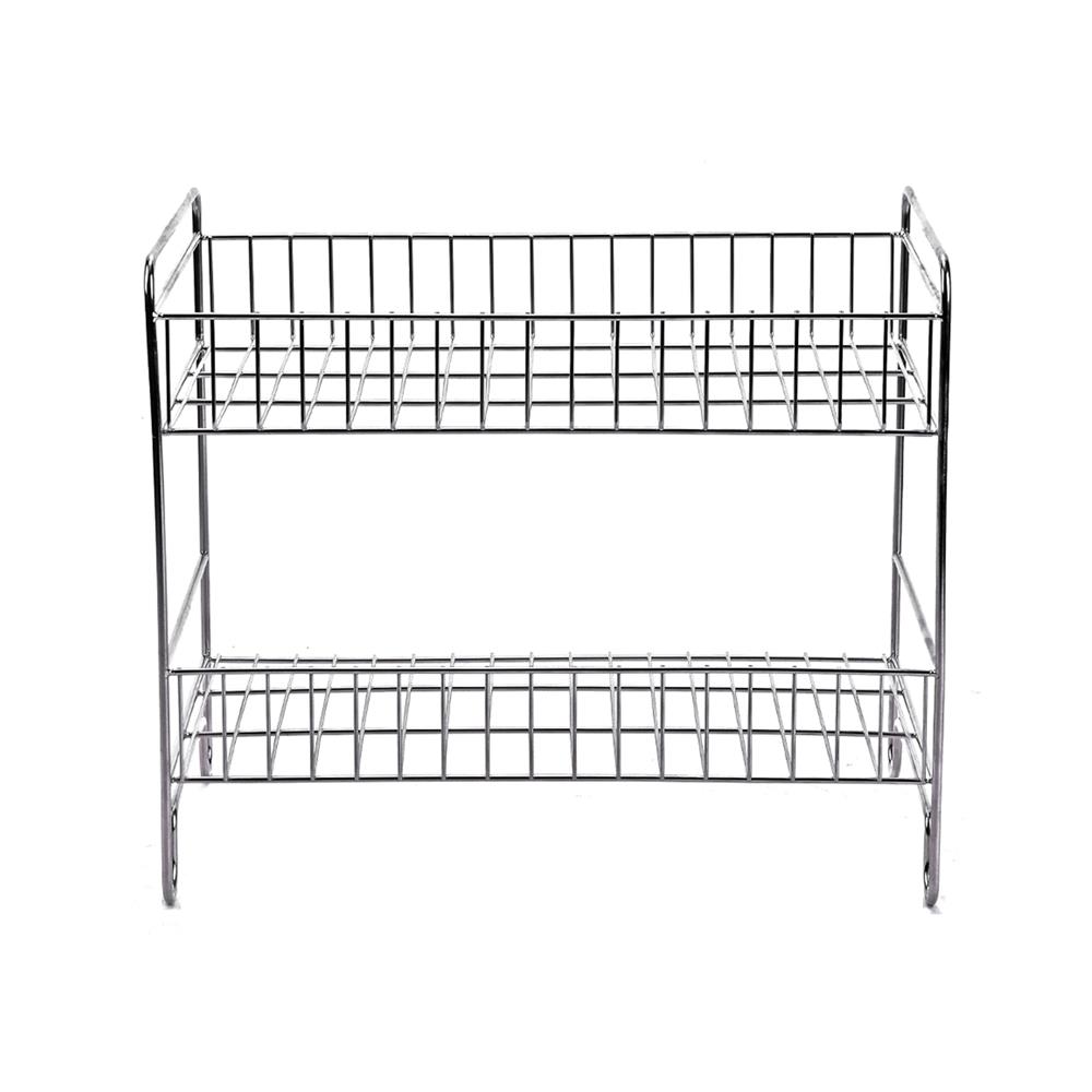 ชั้นวางจานสเตนเลส 2 ชั้นเล็ก KECH HWS033