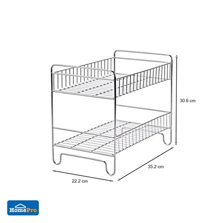ชั้นวางจานสเตนเลส 2 ชั้นเล็ก KECH HWS033_5