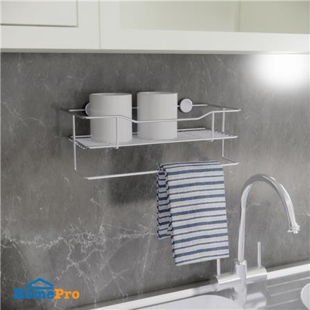 ชั้นแขวนสเตนเลสมีขอแขวน KECH HWS084_3