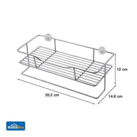 ชั้นแขวนสเตนเลสมีขอแขวน KECH HWS084_4