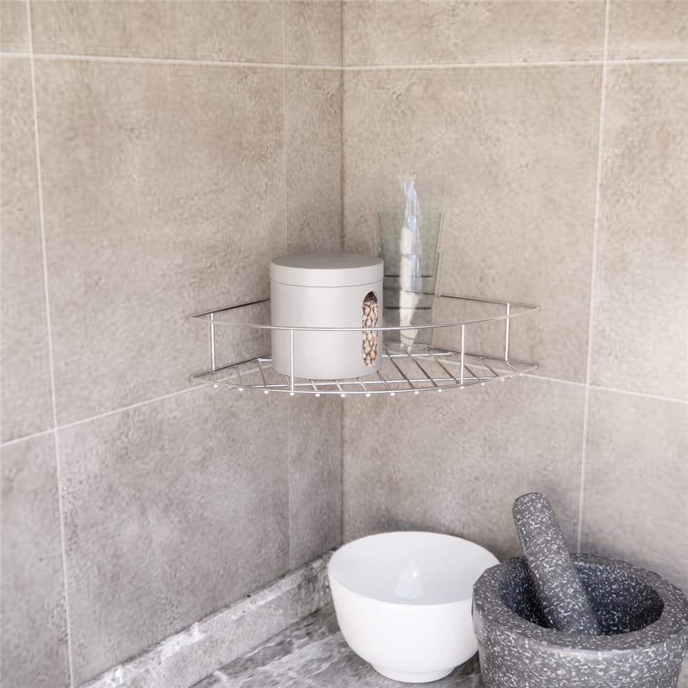 ชั้นเข้ามุมสเตนเลส 1 ชั้น KECH HM009