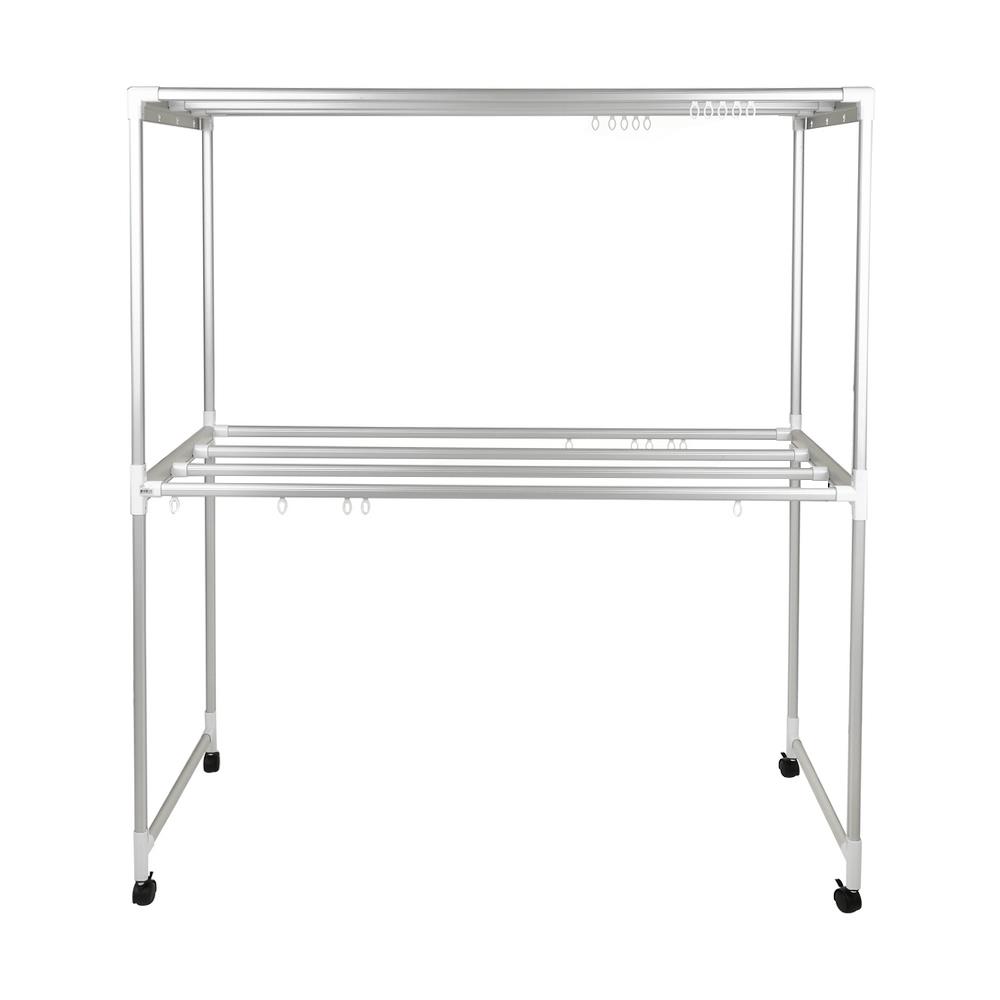 ราวตากผ้าอะลูมิเนียมมีล้อ 8 เส้น PLIM 1.5 ม.