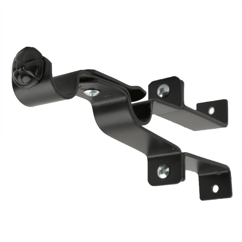 ขารับราง 2 ชั้นพิเศษ เหล็ก HOME LIVING STYLE 19 มม. สีดำ