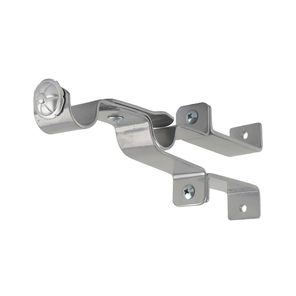 ขารับราง 2 ชั้นพิเศษ เหล็ก HOME LIVING STYLE 19 มม. สีเงิน