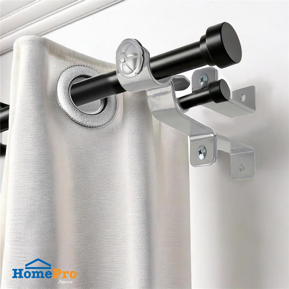 ขารับราง 2 ชั้นพิเศษ เหล็ก HOME LIVING STYLE 19 มม. สีเงิน