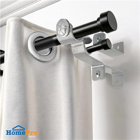 ขารับราง 2 ชั้นพิเศษ เหล็ก HOME LIVING STYLE 19 มม. สีเงิน_3