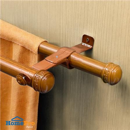 ขารับราง 2 ชั้นพิเศษ เหล็ก HOME LIVING STYLE 25 มม. สีน้ำตาล_3