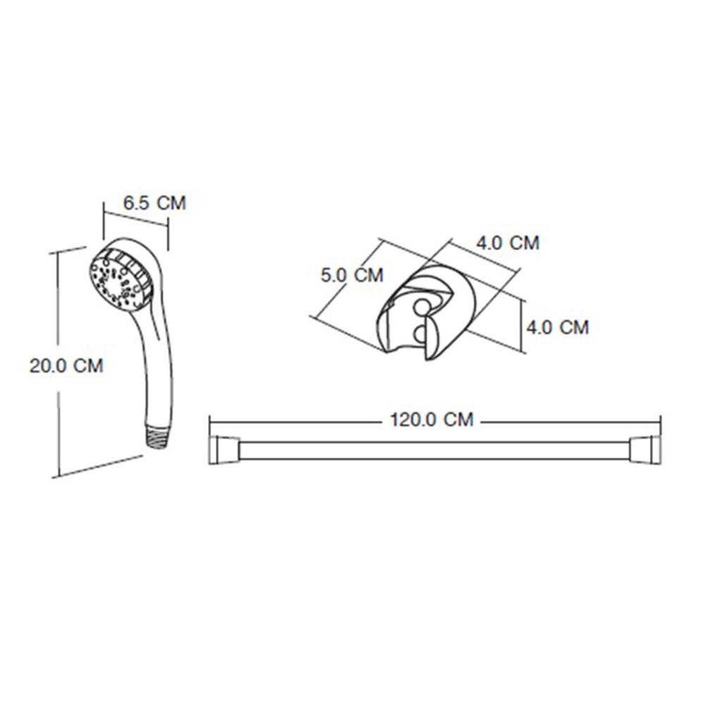 ฝักบัวสายอ่อน MOYA BT-9118 สีขาว